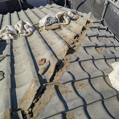 “瓦積み直し”